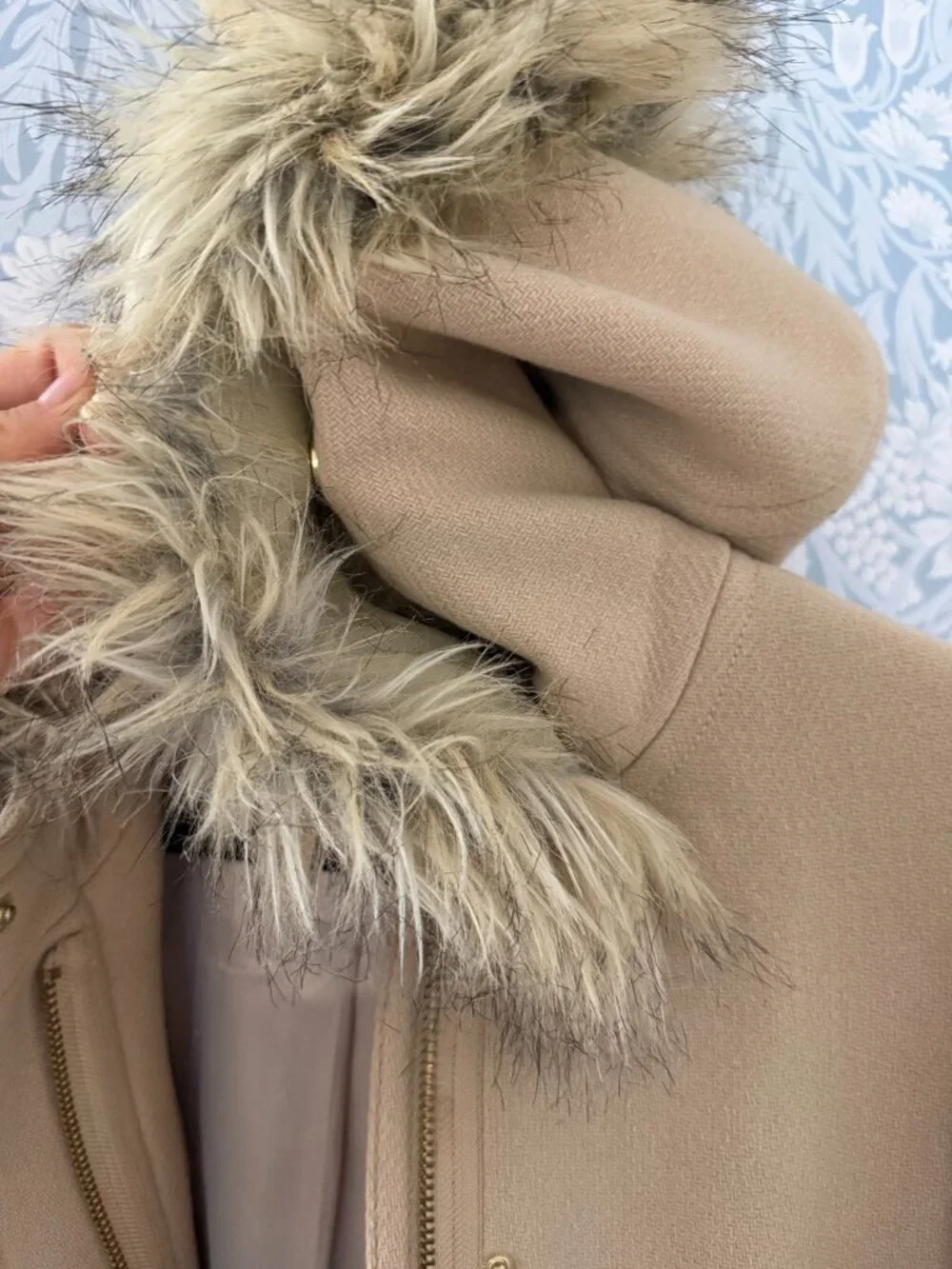 J Crew Stadium Parka in Blush - Size 6 Tall